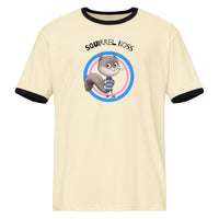 Squirrel Boss Ringer Tee - multiple colors - adult sizes
